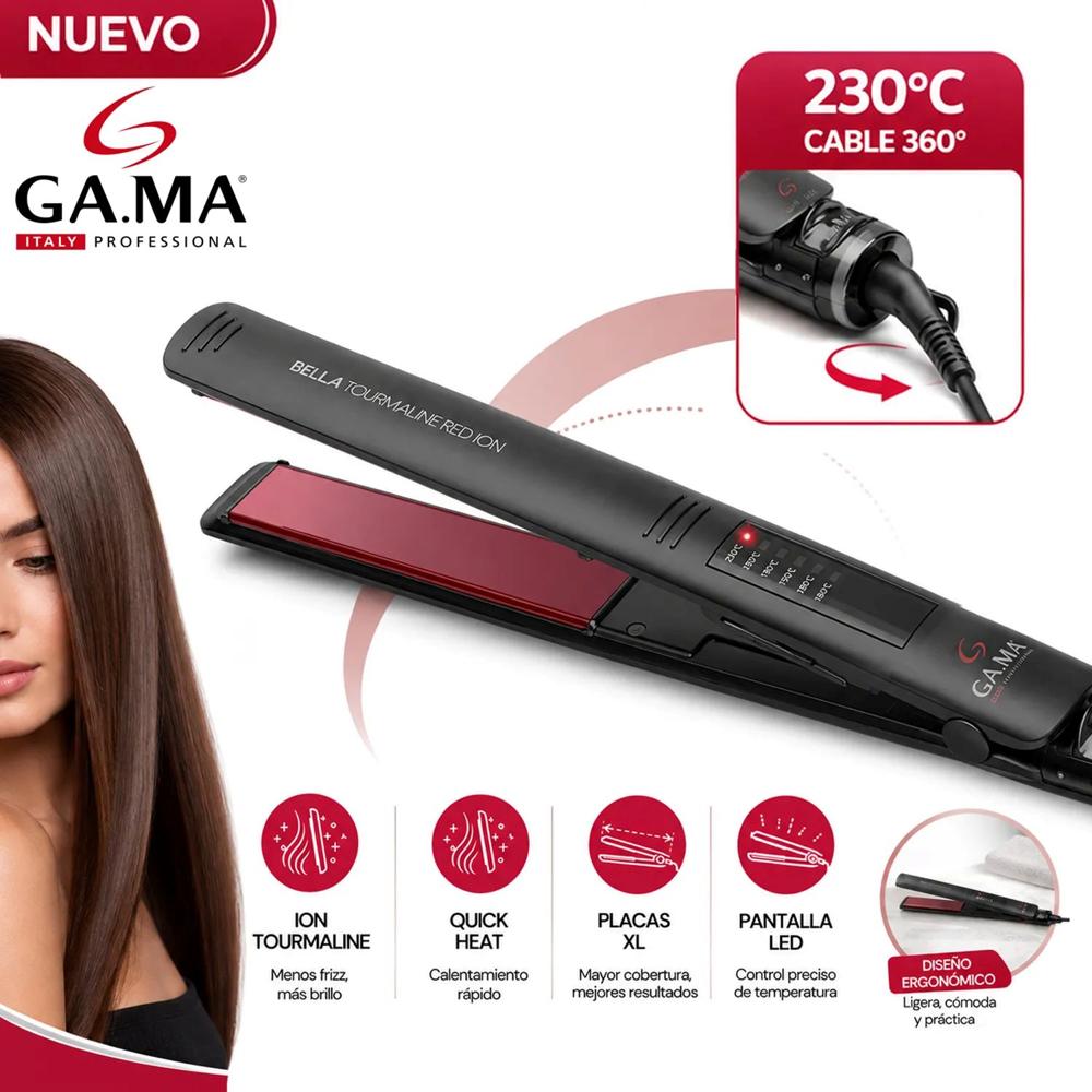 Plancha Alisadora Gama Elegance BECHS0000002120 Bella Tourmaline Led
