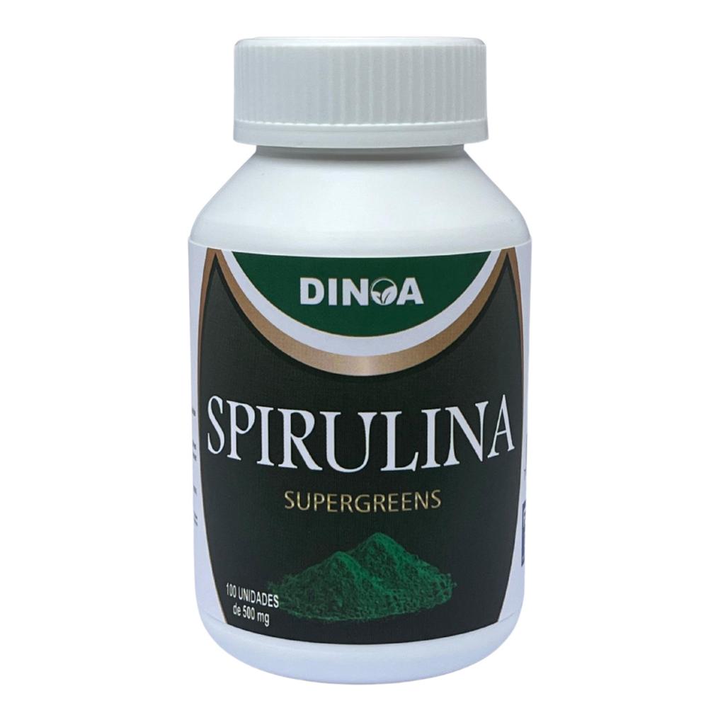 Spirulina  Dinoa Cápsulas 100 - Proteínas -nutrición- defensa