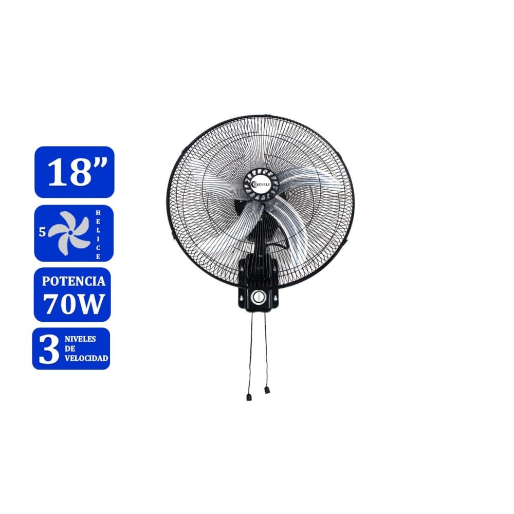 Ventilador de pared 18 TREVELY VT-1804 -70W