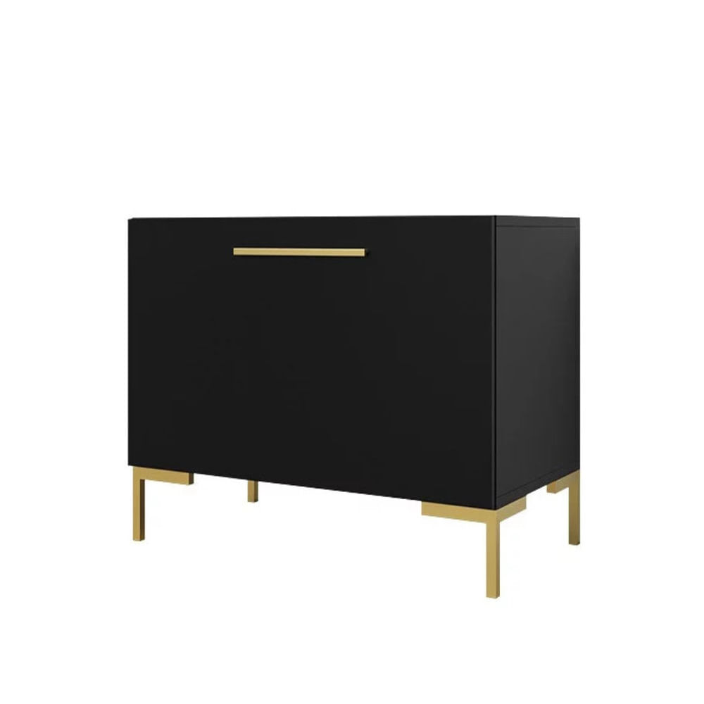 Zapatera Moderno Marty Negro R&R Muebles