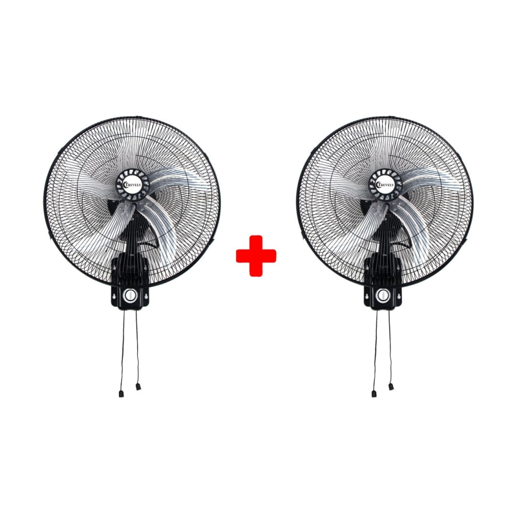 Pack x 2 Ventilador de pared 18 TREVELY VT-1804 -70W