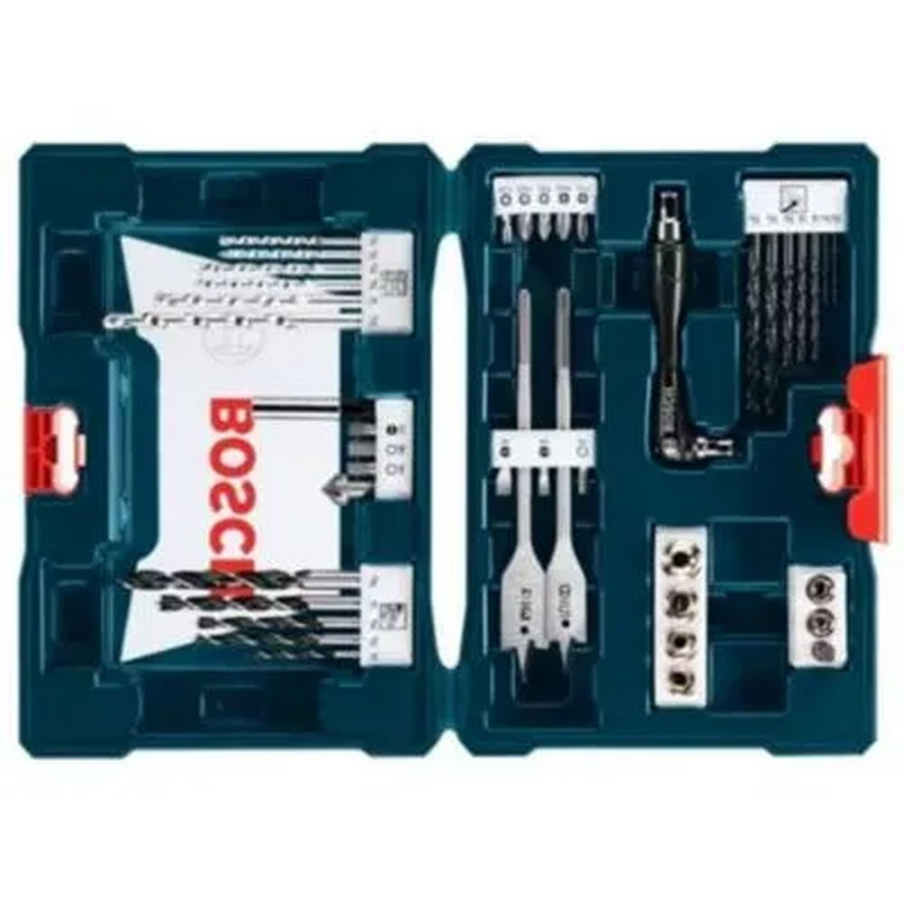 Kit x-line bosch 41 piezas para taladrar y atornillar