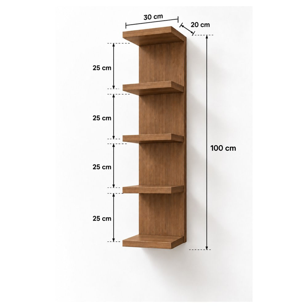 Zapatera de melamine 100x30x20x1.8 cm Panela