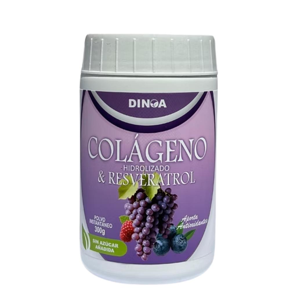 Colágeno Hidrolizado y  Resveratrol Dinoa Polvo 300g - Apoyo articular y Antioxidante natural