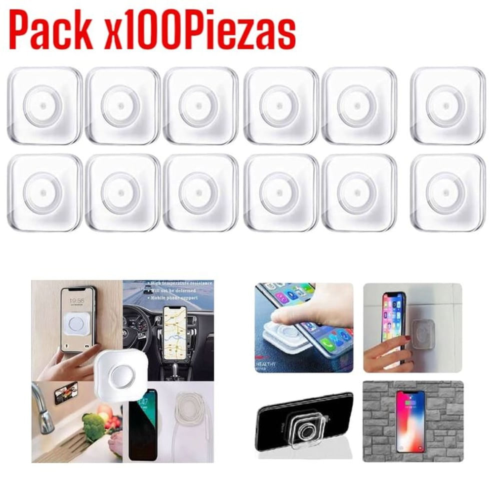 Pack x 100piezas Nano Gel Pad Adhesivo Doble Soporte Multifuncional