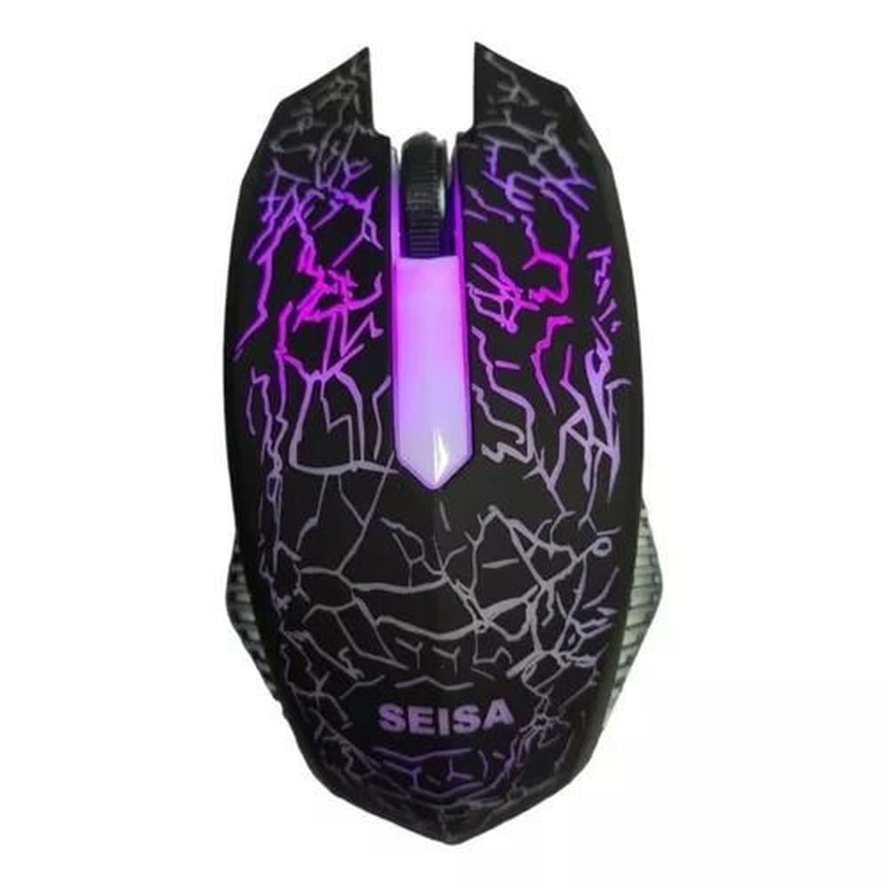Mouse Optico Gamer Camaleon Cambia Color LED Ergonómico