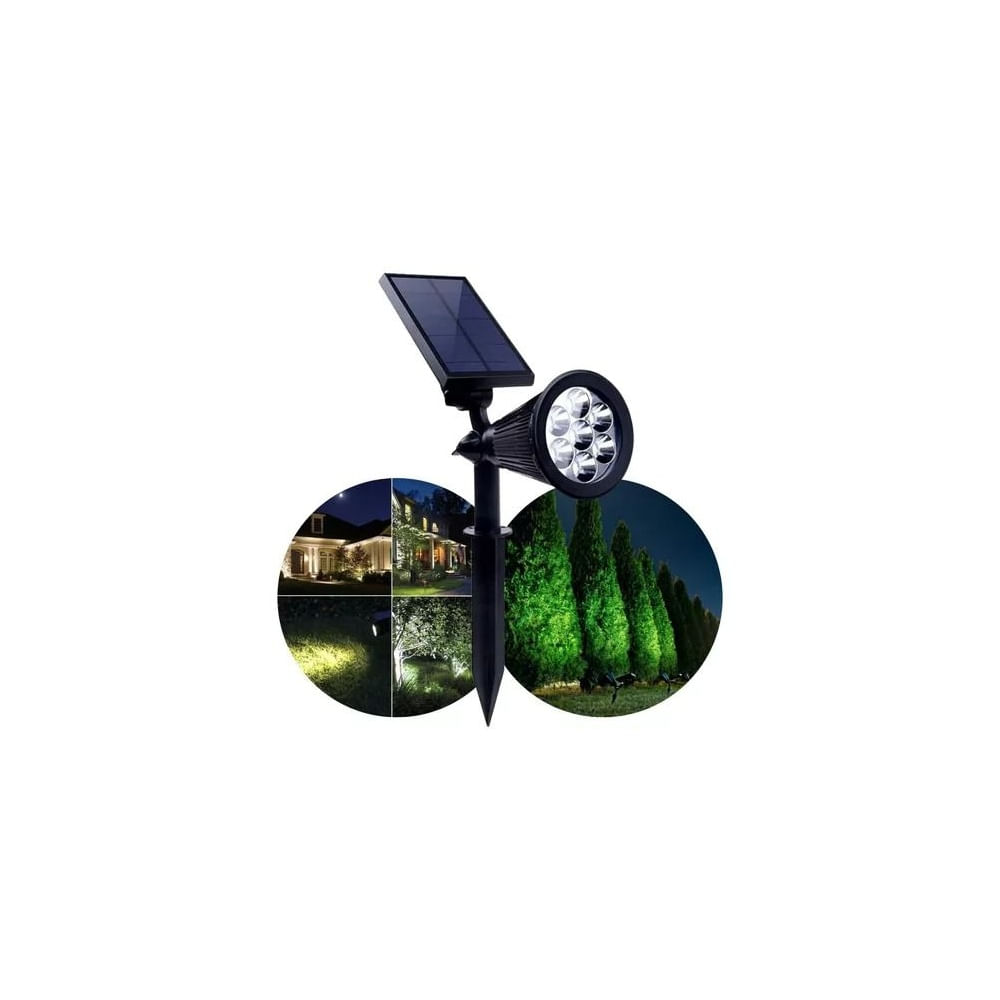 Estaca Solar LED Lampara Jardín Iluminación Decoración Exterior