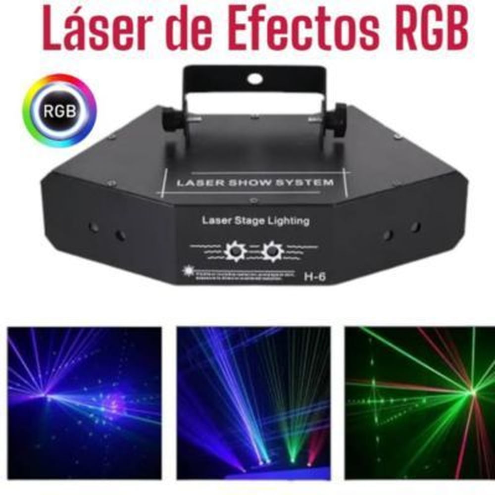 Proyector Láser DMX Discoteca Fiesta en Casa Haz de DJ 24 Patrones