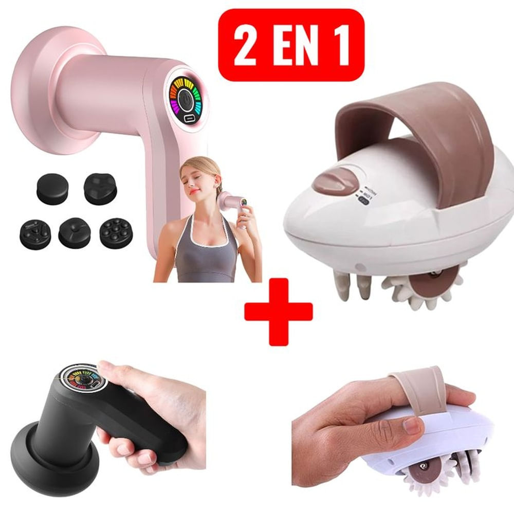Combo 2en1 Masajeadores Corporal Recargable YX720 Y Masajeador Shuqin