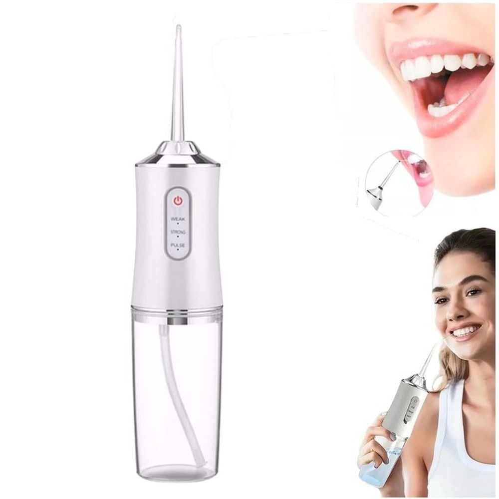 Irrigador Bucal Dental Limpiador De Dientes Refrescante Alta Presión Limpieza Profunda Con Boquilla