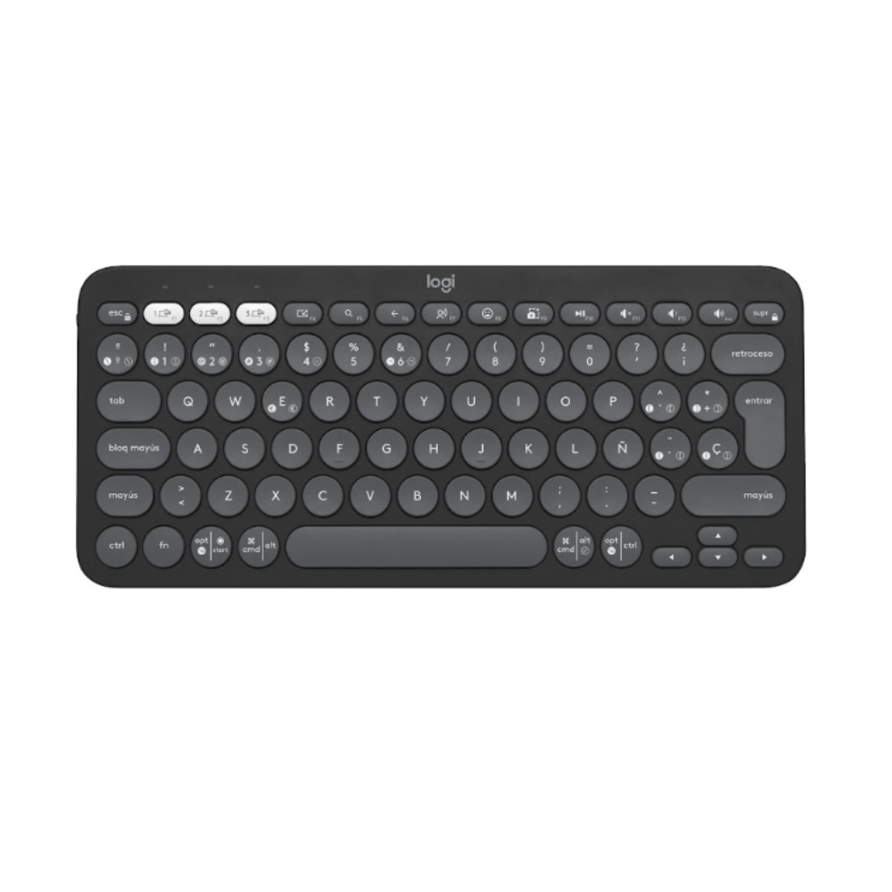 Teclado Logitech Pebble 2 K380s Bluetooth  Negro