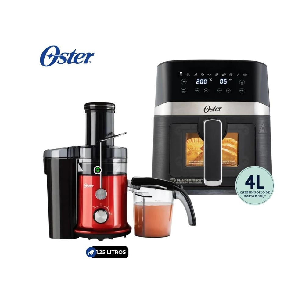 Combo Extractor de Jugos FPSTJE320R de 600 W - Freidora 4 Litros CKSTAF40WDDF