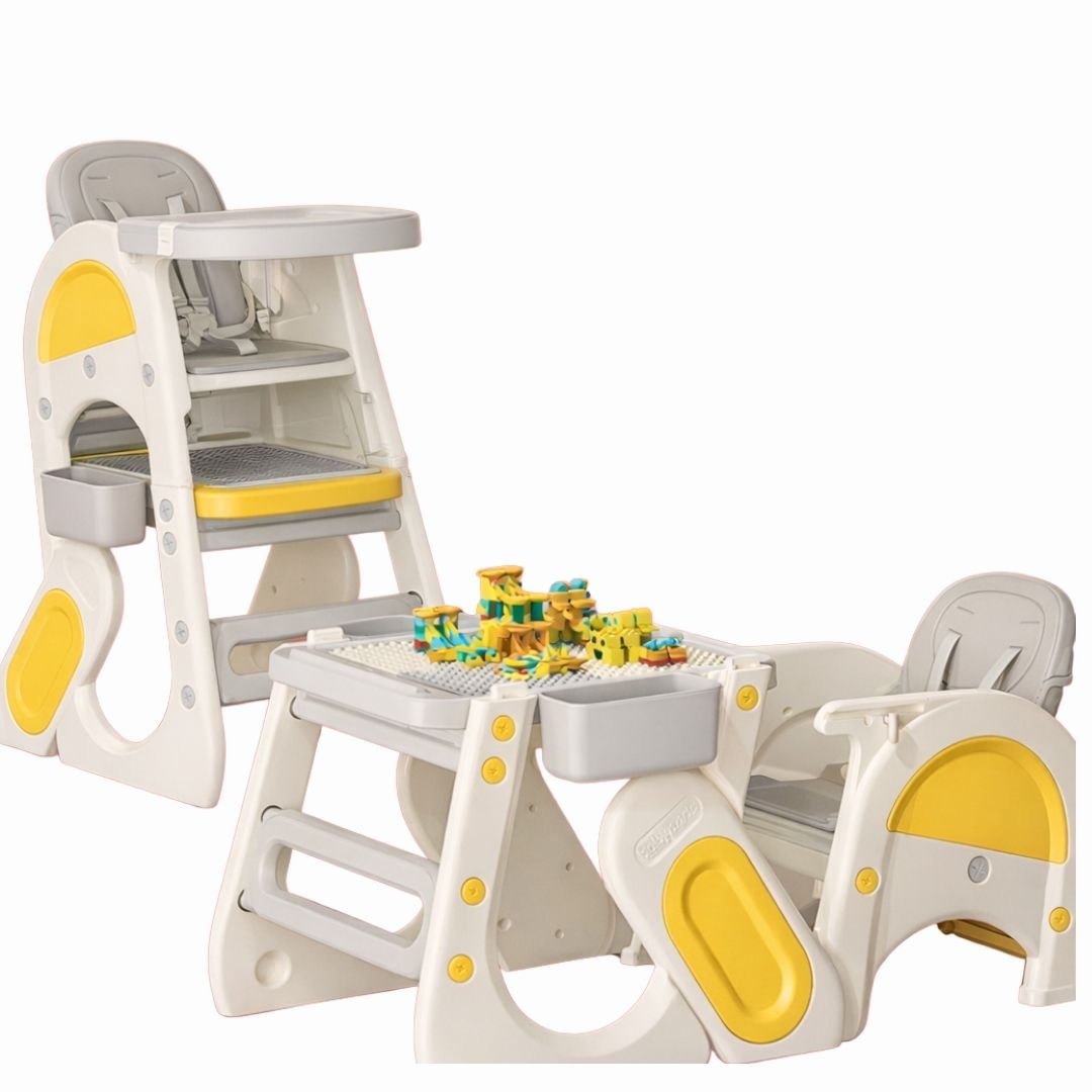 Silla de comer escritorio para bebes hasta niños amarillo