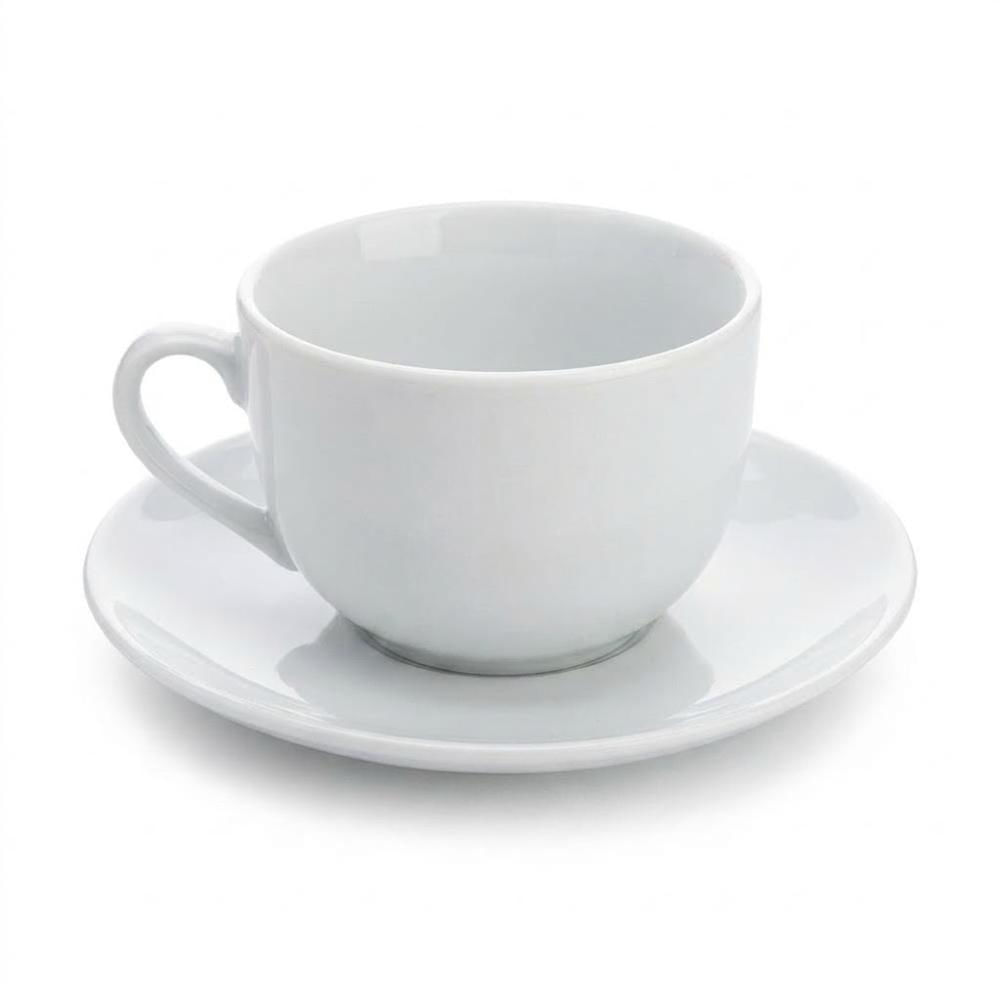 Taza y Plato para Café o Té Capacidad 220ml Ideal para Hogar