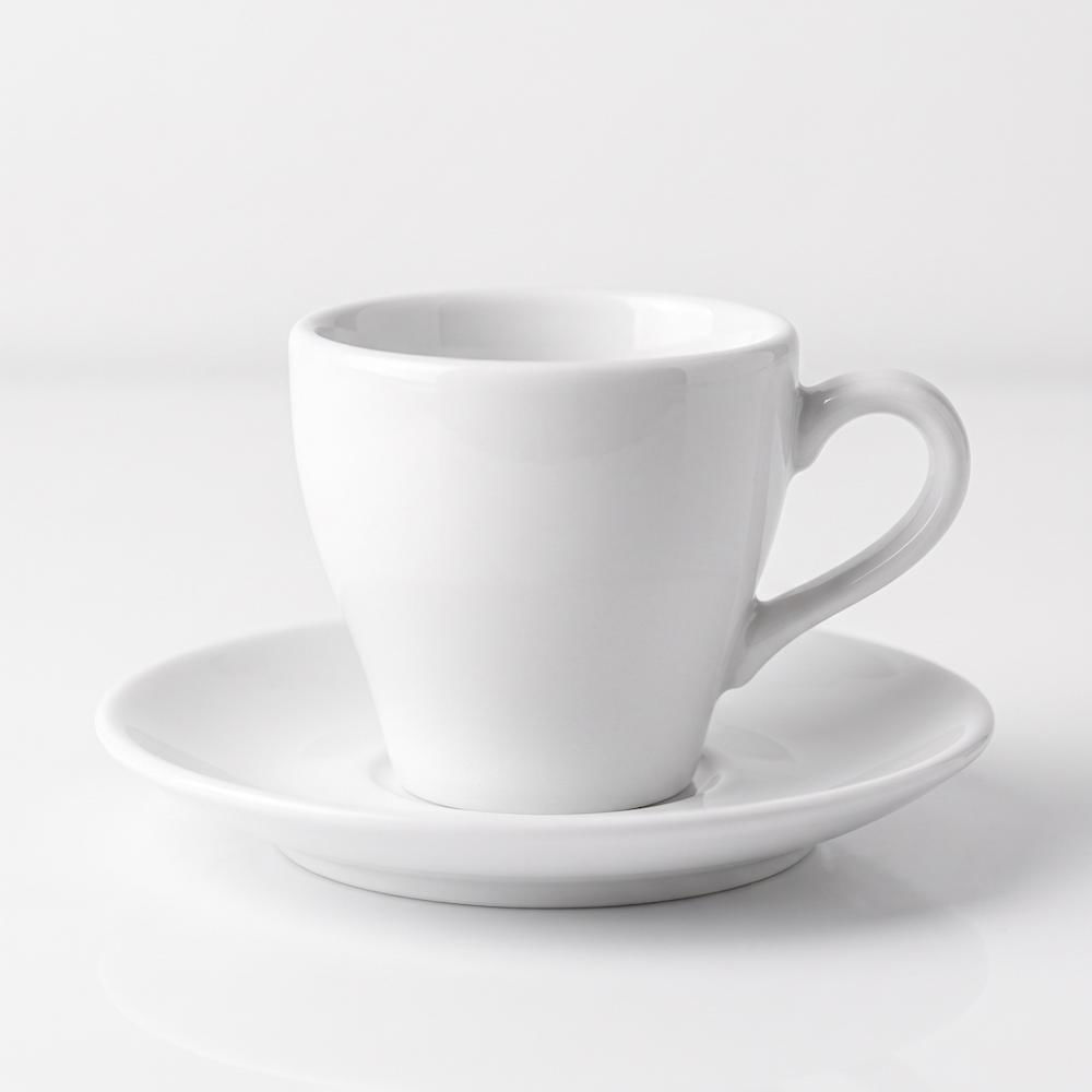 Taza de 90 ml con Plato para Café Espresso y Cortado Set Ind