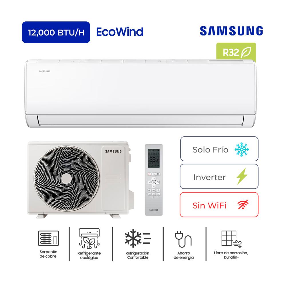 Ecowind Inverter Wall-mount Refrigerante R32  Sólo Frio 12000 BTUh