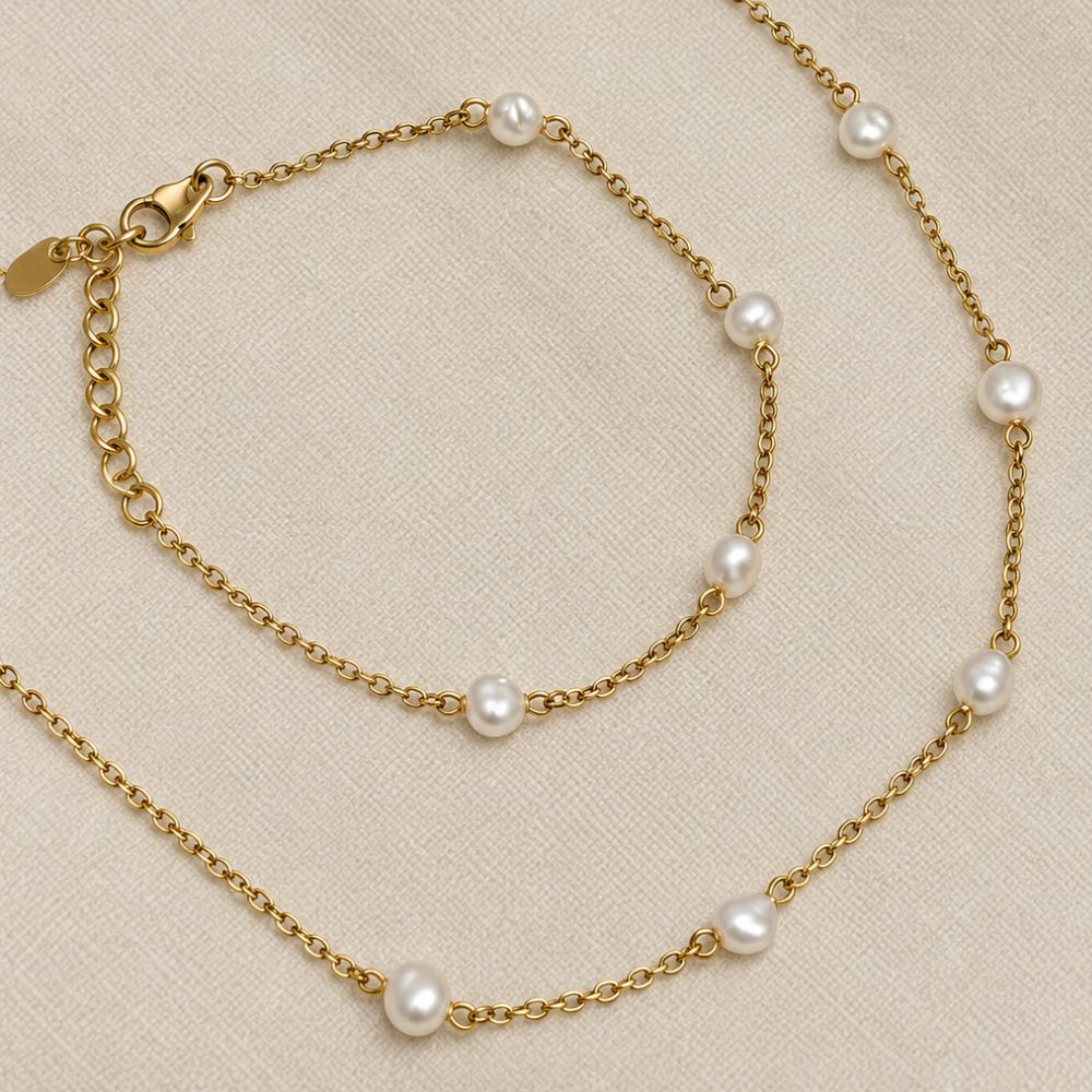 Pack Collar y Pulsera de Perlas