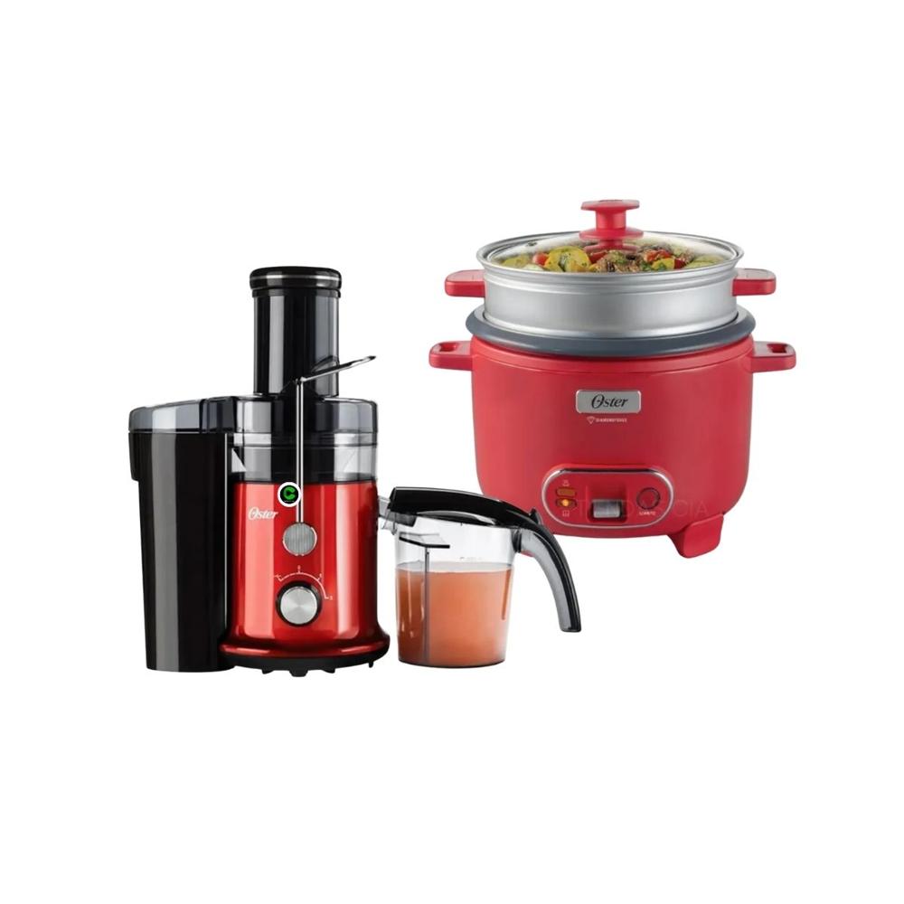 Combo Extractor de Jugos FPSTJE320R de 600 W y Olla Arrocera 3 en 1 CKSTRC10DFPNK