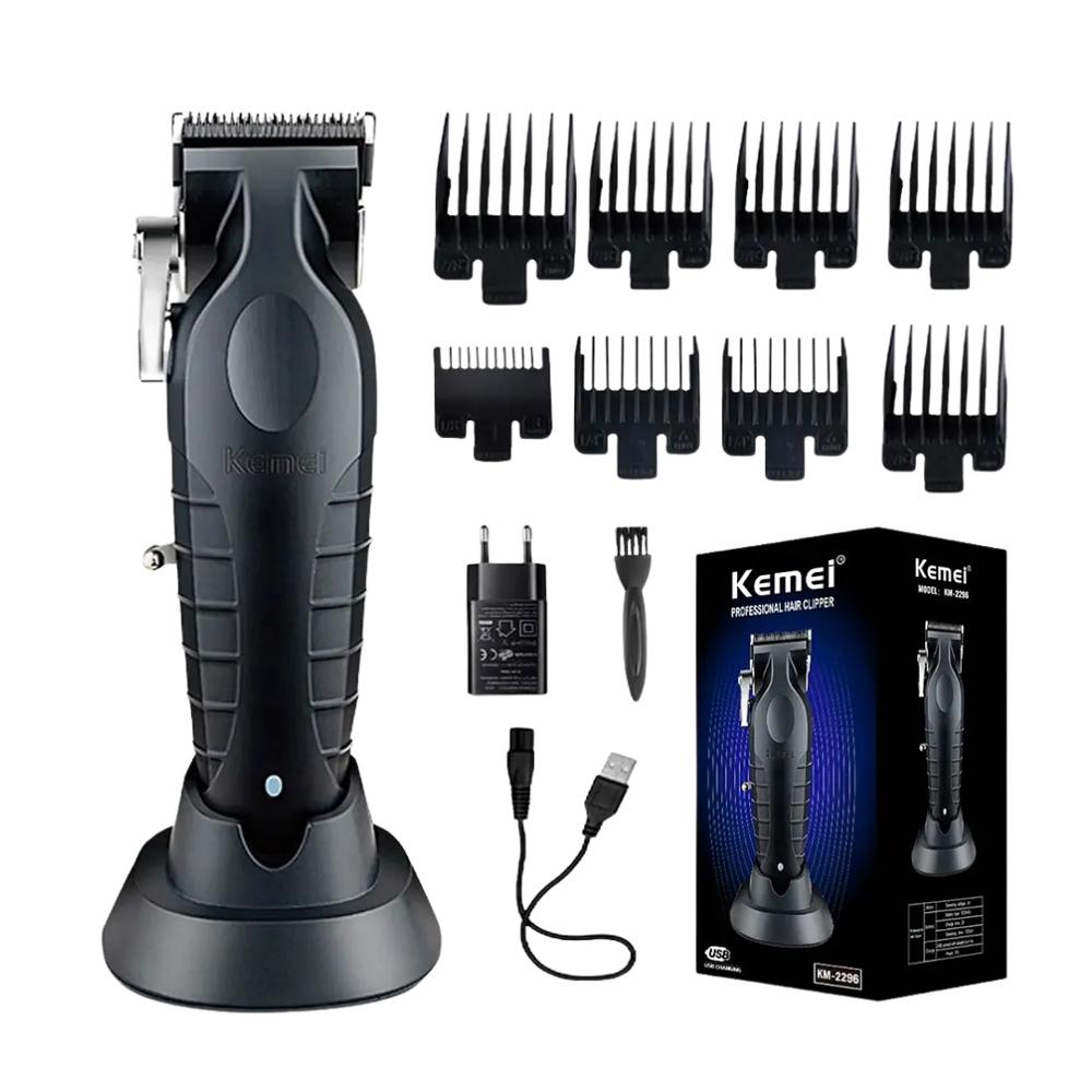Cortadora de Pelo Inalámbrica Recargable Clipper Kemei KM-2296