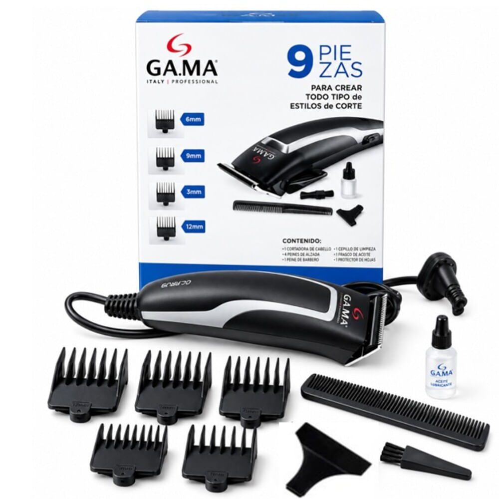 Cortadora de Cabello GAMA GM VECTOR 9 Piezas