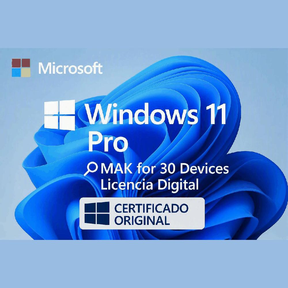 Microsoft Windows 11 Pro MAK para 30 PC