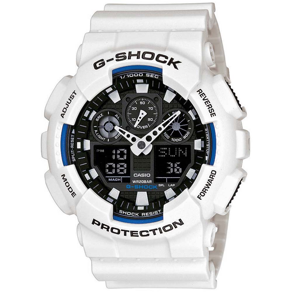 Reloj Casio G-Shock GA100B-7A Digital Analógico Resina Blanco