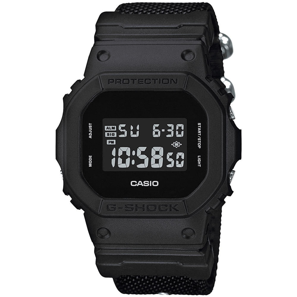 Reloj Casio G-Shock DW5600BBN-1 Digital Resina Correa de Nylon Negro