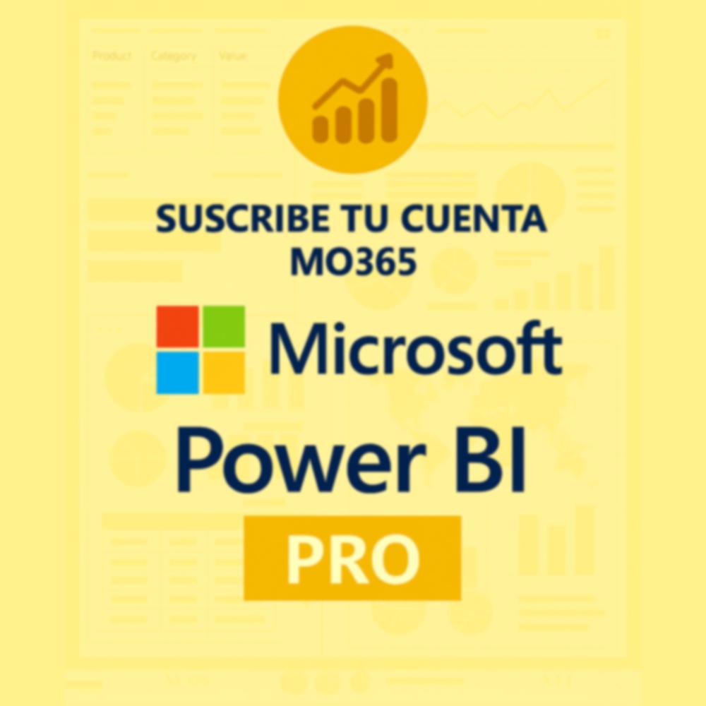 Power BI Pro Administración con Cuenta MO365
