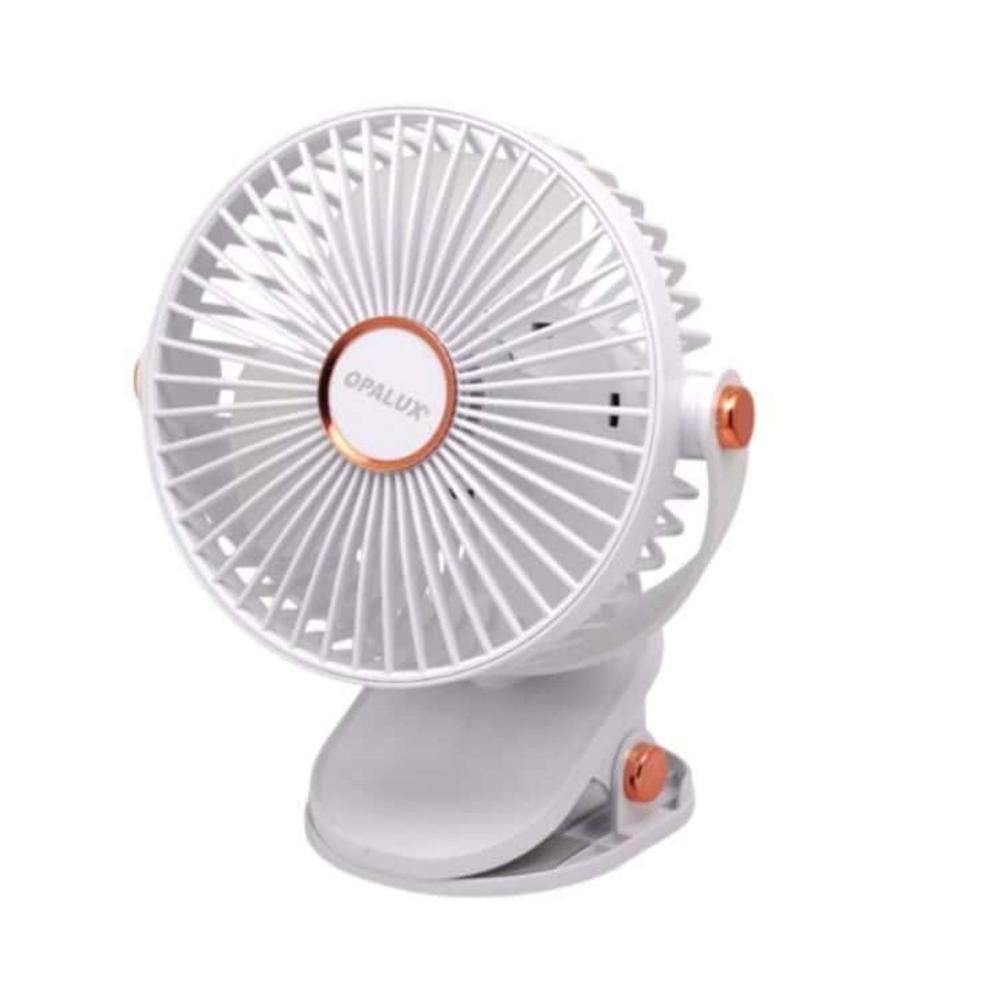 Ventilador Recargable Clip-On OPALUX OP-CF60-BL 5 Velocidade