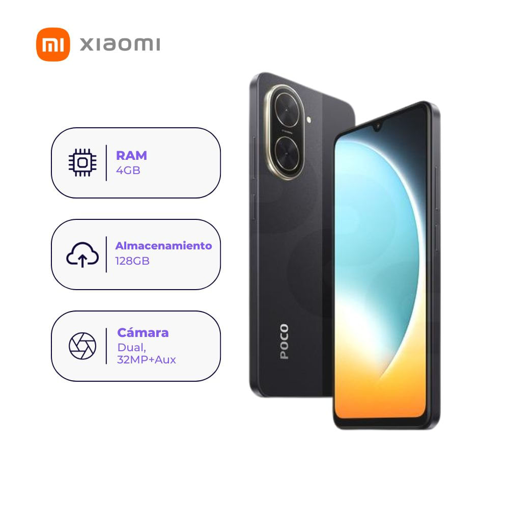 Xiaomi Poco C71 128GB 4GB Ram Negro