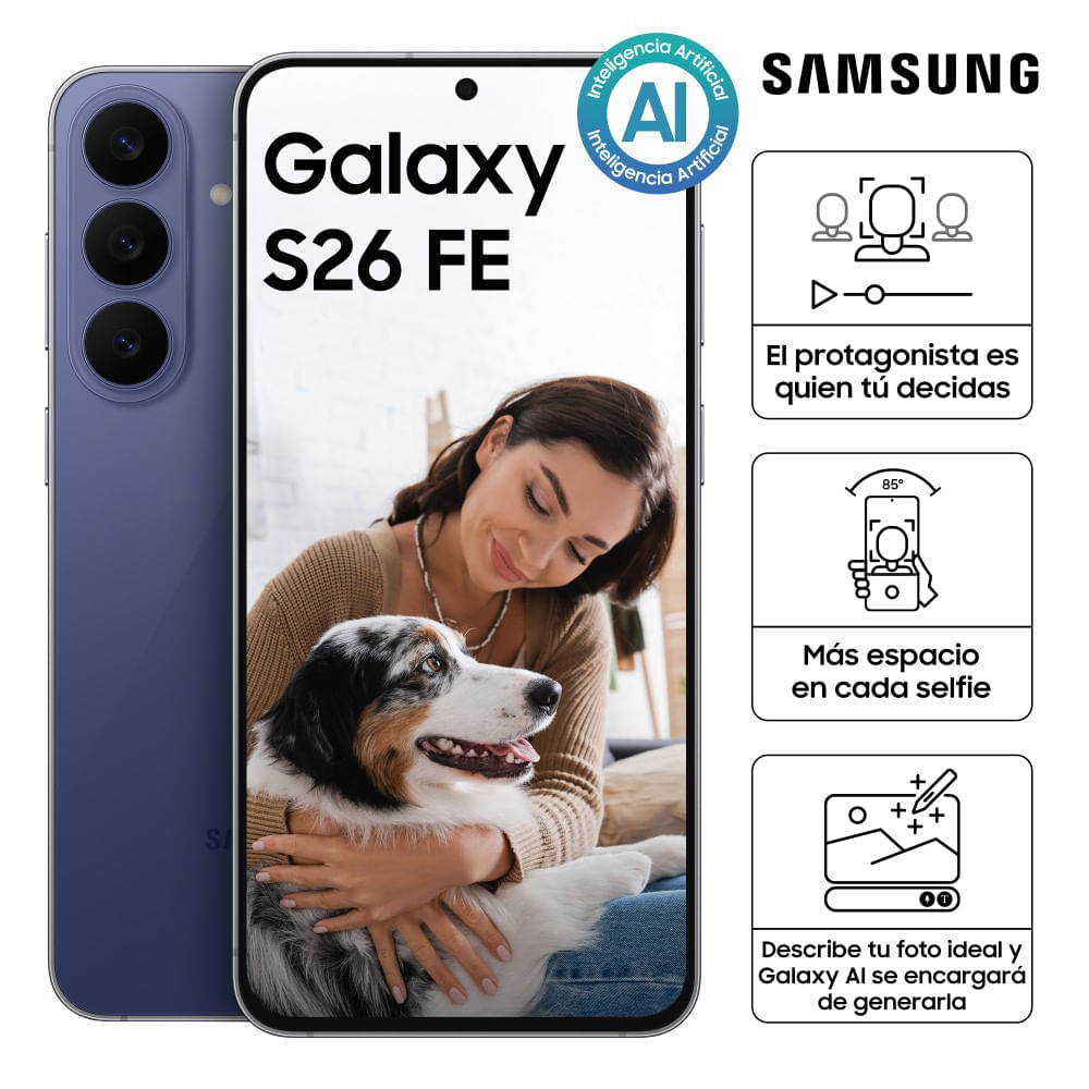 Smartphone Samsung Galaxy-S26 FE 5G 256GB BlueBerry SM-S741BZVMLTP