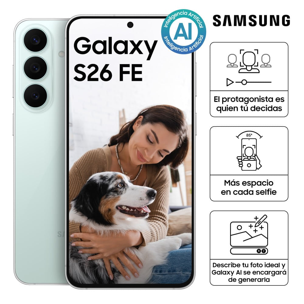 Smartphone Samsung Galaxy-S26 FE 5G 256GB Pistachio SM-S741BLGMLTP