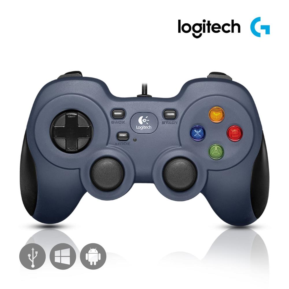 Mando Logitech G F310 Gamepad USB para PC Android TV XInput DirectInput Gris