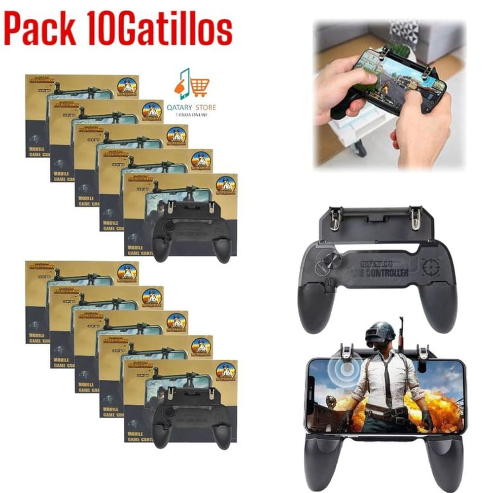 PACK 10Mandos Gatillos Fuego Gamepad Grip L1 R1 Pubg Fornite Free Fire