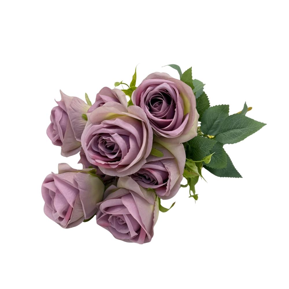 Bouquet Artificial De 9 Rosas De 43Cm BG409048V-MO FLORIPASTORE