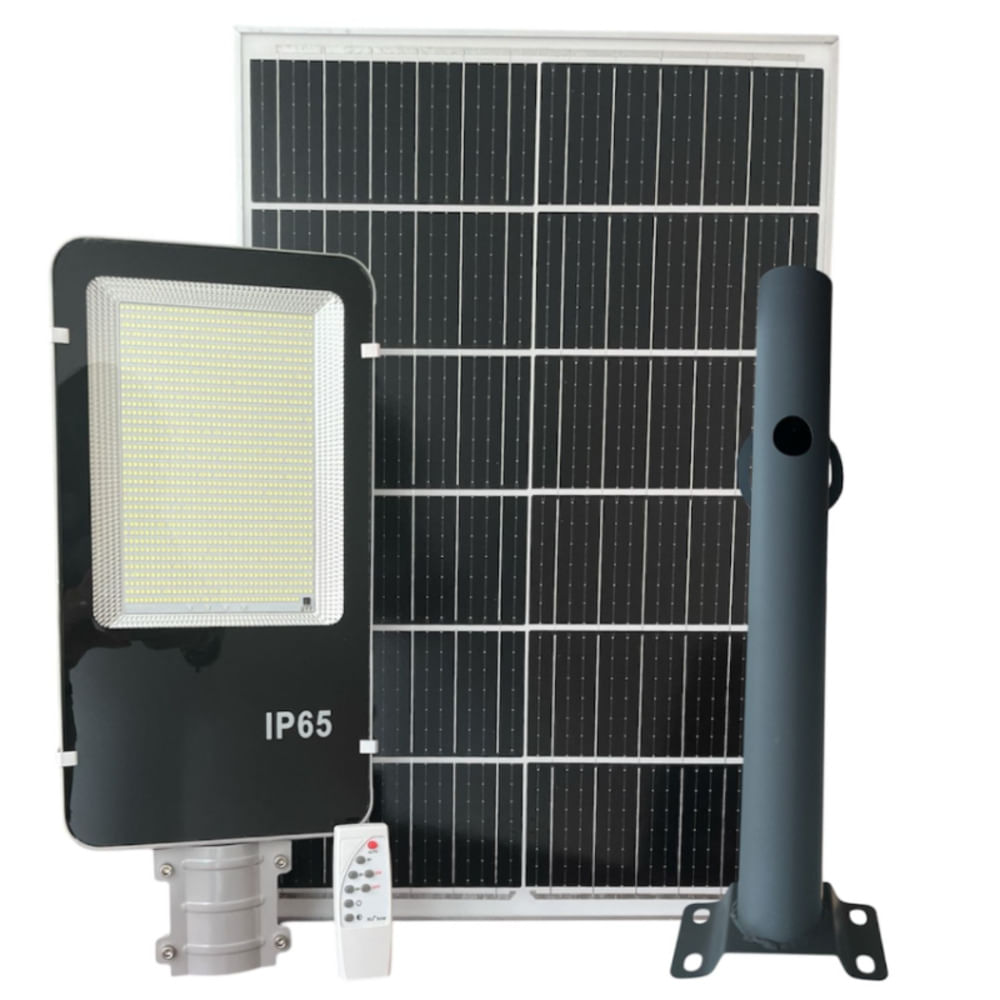 Lámpara Pastoral Reflector LED Solar Luz Blanca 400W  Panel Solar