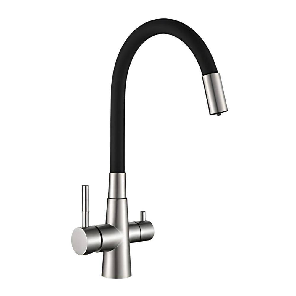 Mezcladora Cromada para Cocina en Acero Inoxidable 304