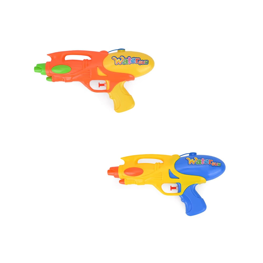 DIA DEL NIÑO - Pistola plastica para agua - 2 colores