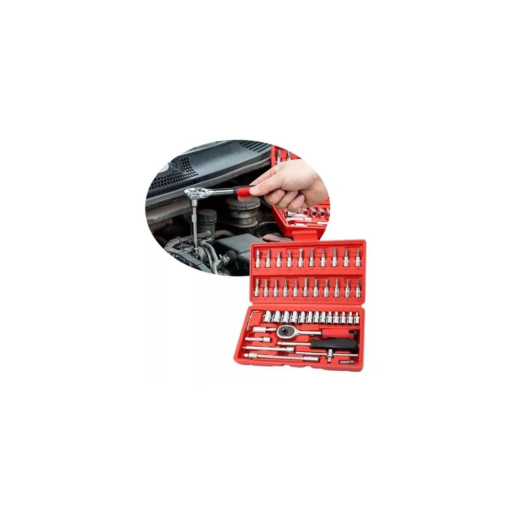Set Herramientas Silver Juego de Dados 46Piezas