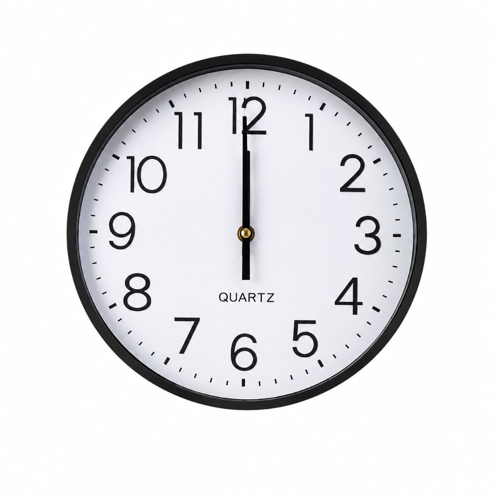 Reloj de Pared 25CM Análogo Moderno Adorno Hogar para Dormitorio Oficina AD1176