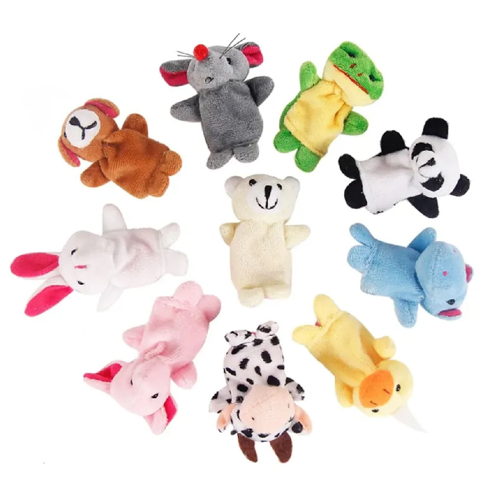 DIA DEL NIÑO - Set de 10 Titeres para dedo Multicolor y Variado