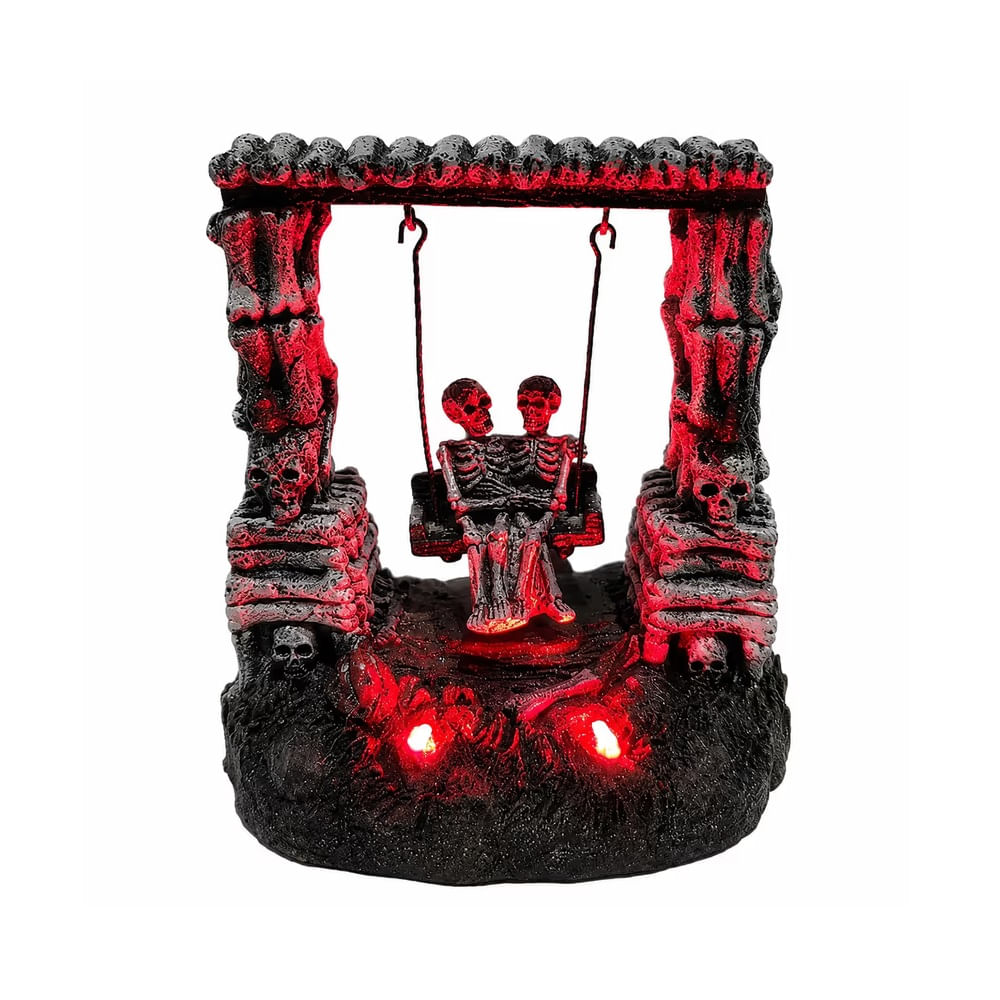 HALLOWEEN - Adorno Columpio con Luz Embrujado Halloween