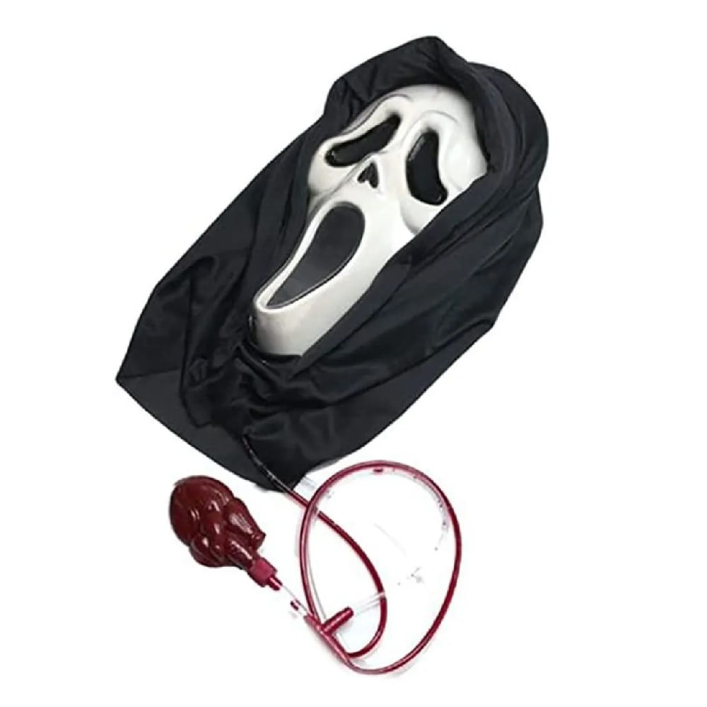 HALLOWEEN - Mascara Halloween Fantasma Con Efecto Sangre