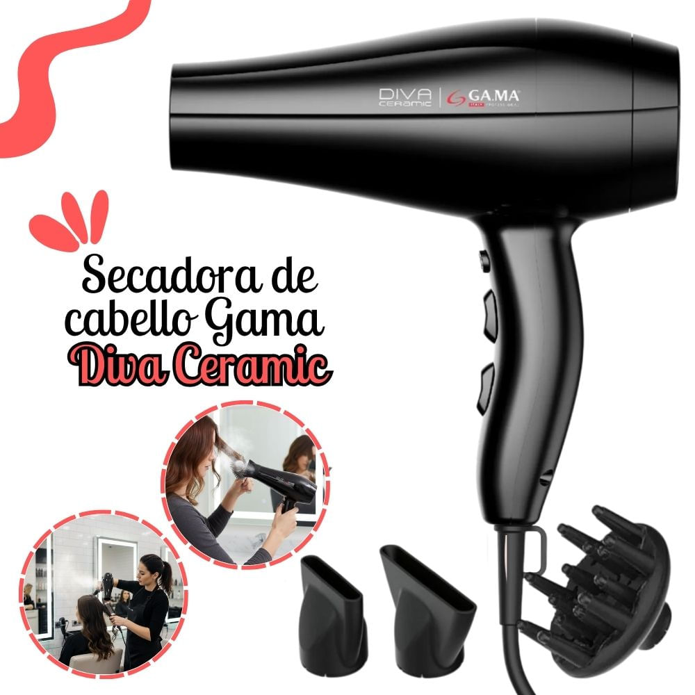 Secadora Profesional de Cabello Gama Diva Ceramic