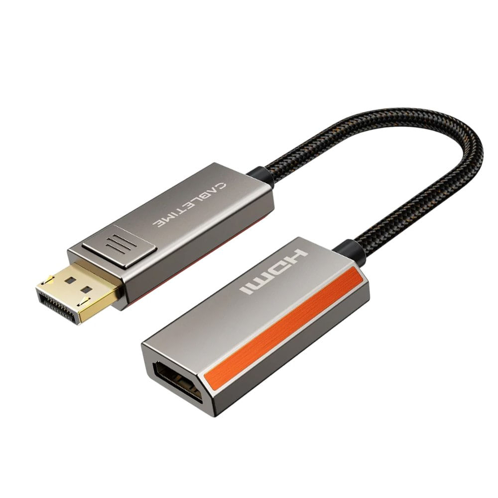 Adaptador Activo DisplayPort 1.4 a HDMI 2.1 CABLETIME 8K 60Hz 4K 120Hz CP80A