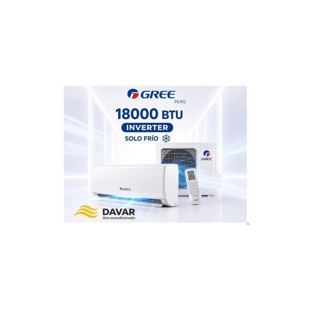 Aire Acondicionado Mini Split Inverter 18000 Btu Solo Frio Blanco
