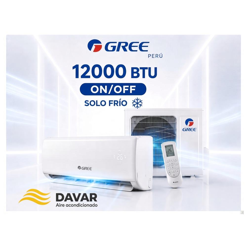 Aire Acondicionado Mini Split 12000 Btu Solo Frio Blanco