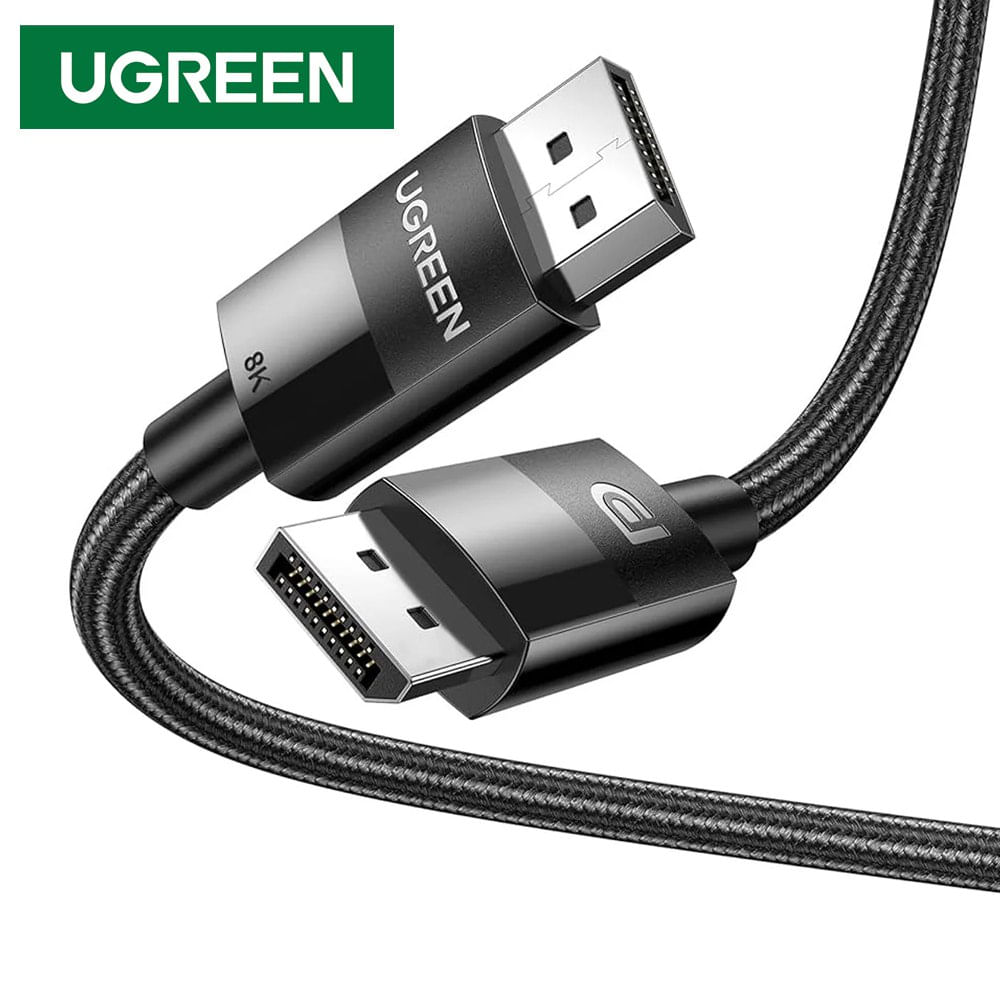 Cable Displayport Dp 1.4 8K UGREEN 240 Hz 32.4 Gbps 5 Metros HDR