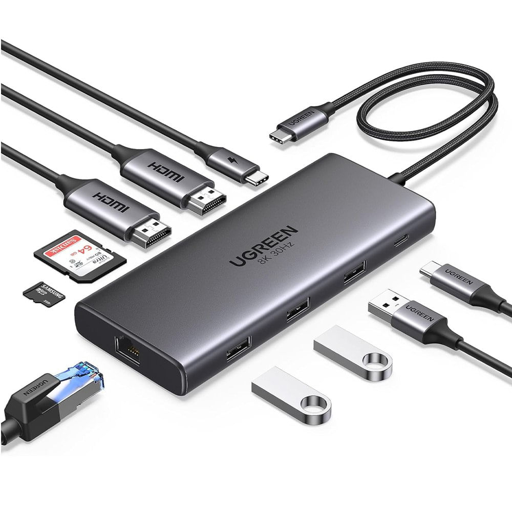 Adaptador Tipo C 10 En 1 Multiport Hub Estacion La