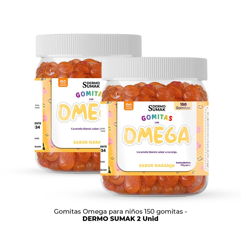 Gomitas Omega Niños 150 Gomitas Dermo Sumak 2 Unid
